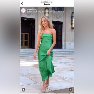Cocolilys green slip dress -never worn! brand new